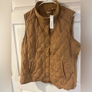 Chico's Camel Quilted Vest